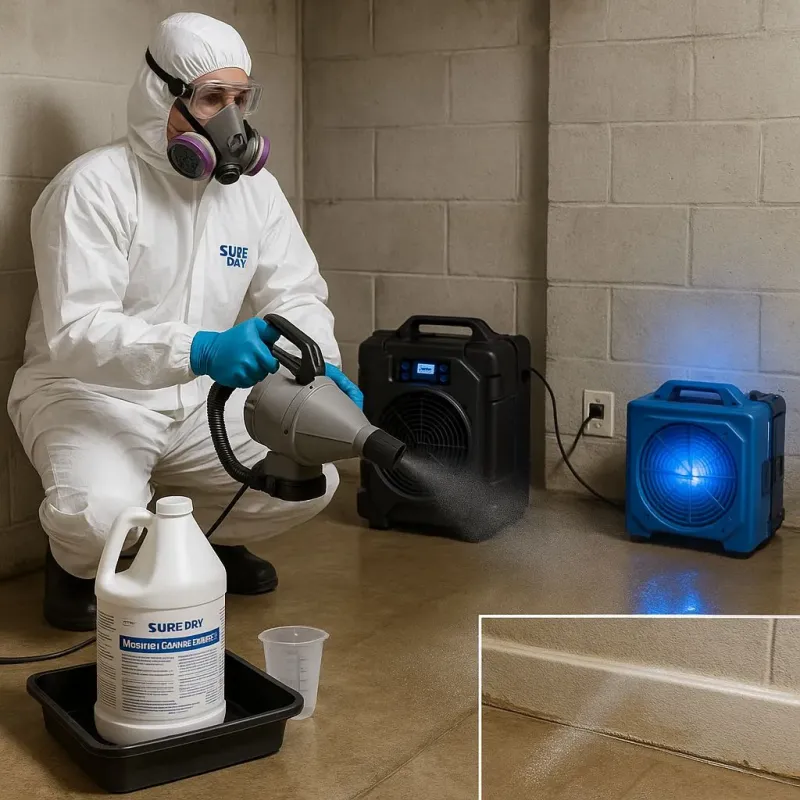 Sanitization and Odor Removal process in Glendora, CA